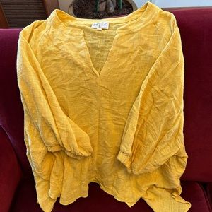 100% cotton looks like a linen spring and summer tunic